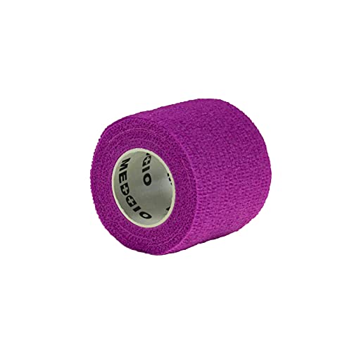 maDDma 1/3/6 Haftbandagen Größe+Farbe wählbar - selbsthaftende Bandage Fixierverband selbstklebend, Farbe:1 Stück | 5 cm | Fuchsia von maDDma