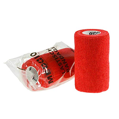 maDDma 1 Haftbandage 10cm x 4,5m rot Selbsthaftende Bandage/Fixierbinde Activity red von maDDma