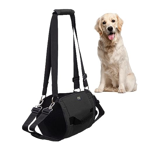 maddd Hundetragetasche für große Hunde,Rucksack Haustierbeinstütze - Atmungsaktive Treppenhilfe, verstellbare, robuste Gehhilfe für behinderte, alte, gelähmte Hunde von maddd