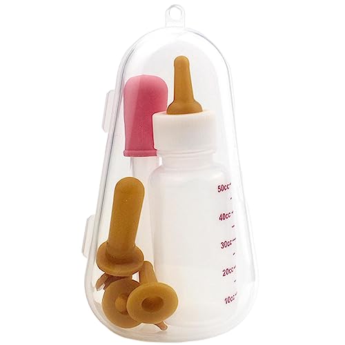 maddd Stillflaschen für Kätzchen - Welpen-Stillflasche, Kätzchen-Milchflasche - Transparenter Kätzchen-Flaschen-Futterspender, lebensmittelechte Babyflasche, Zubehör für Neugeborene Kätzchen für von maddd