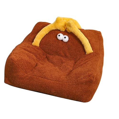 maikeduo Katzenbett Flauschig, Flauschig Und Weich Katzensofa Hundesofa Für Mittlere Und Kleine Hunde/Katzen, Katzenschlafplatz Plüsch Katzenkissen Kuschelbett (Braun,L) von maikeduo