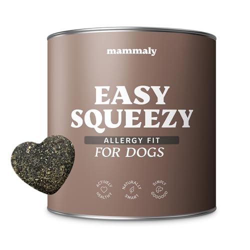 9 in 1 Analdrüsen Leckerli für Hunde mit Ballaststoffen - Easy Squeezy 110 Snacks (325g) von mammaly - gegen verstopfte Analdrüse - für festen KOT und natürliche Analdrüsenentleerung für deinen Hund von mammaly