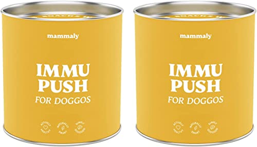 mammaly 14 in 1 Multivitamin für Hunde Immu Push (650g) Vitamin C, B1, E Komplex für Deinen Hund - Nahrungsergänzungsmittel Snack - Vitamine die das Immunsystem stärken von mammaly