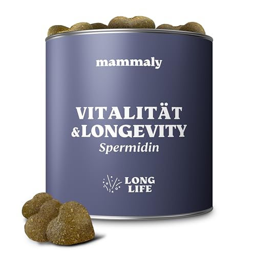 mammaly Spermidin Hundeleckerlis mit Lamm (325 g) - Long Life unterstützt Zellregeneration und Erneuerung Leckerli mit Probiotika für Hunde (glutenfrei) von mammaly