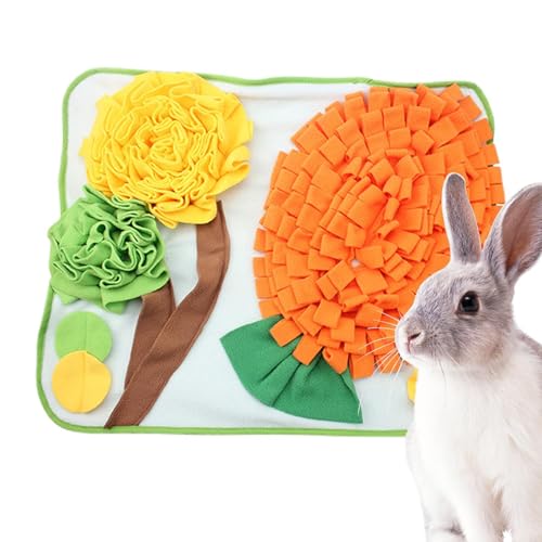 manhegari Bunny Snuffle Matte, Snuffle Matte für Kaninchen | Lustiger Snuffle Pad - Spender behandeln, Anreicherungsspielzeug, Haustiervorräte für Welpen -Hamster Chinchillas von manhegari