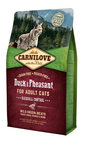 CARNILOVE Feline Pollo PATO FAISAN Hairball Control 2KG von CARNILOVE