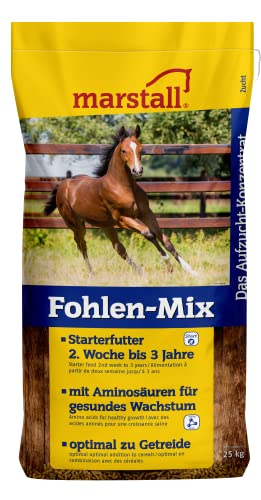 marstall Premium-Pferdefutter Fohlen-Mix, 1er Pack (1 x 25 kilograms) von marstall Premium-Pferdefutter