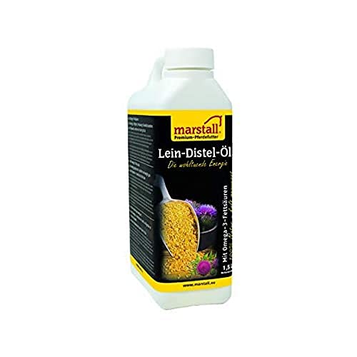 marstall Premium-Pferdefutter Lein-Distel-Öl, 1er Pack (1 x 1.5 kilograms) von marstall Premium-Pferdefutter