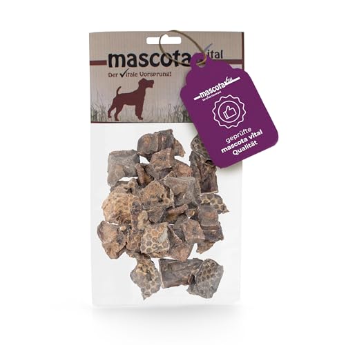 mascota vital - Ziegen-Lungenwürfel 200g - 100% Ziege, schonend getrocknet - Trainingssnack - 100% Ziegenlunge - kalorienarm - Trainingshappen - Natürlich (Ziegen-Lungenwürfel 200g) von 123... Hund dabei!