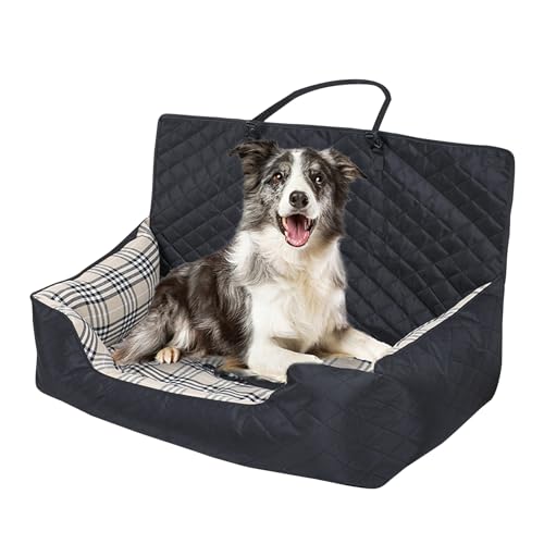 Autositz Haustier Booster - Tragbares Hundebett Haustier Autositz Polyester Haustier Reise Carrier Autositz Haustierbedarf Bequem Sicher Hund Autositz für Kleine Hunde, Katzen Welpen und Große Hunde von mawel