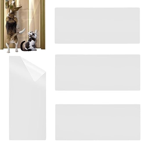 mawma Katzentrainingsband - 3/4 Stück klebrige Katzenkratz-Trainingsbänder,Durchsichtiger PVC-Türschutz gegen Katzenkratzer, verschleißfester Schutz für Möbel und Sofas von mawma