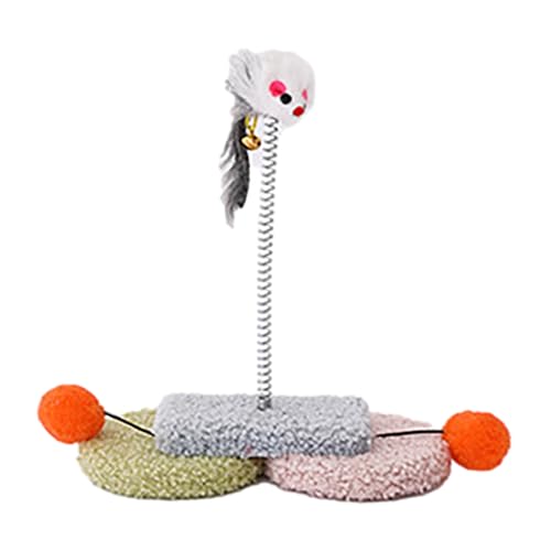 Katze kratzen frühling spielzeug, klaue schleifen katze kratzer pet kratzer mit frühling maus plüsch, bequeme karton krabbe spielzeug, interaktive katze kratzer pad für kätzchen katze indoor spielen von maxal