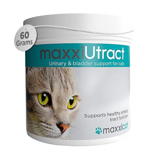 maxxipaws maxxiUtract Preiselbeere Harn- & Blasen-Nahrungsergänzungsmittel für Katzen – Hilft Infektionen des Harnwegs zu verhindern und unterstützt die Gesundheit des Harnsystems – Pulver 60g von maxxipaws