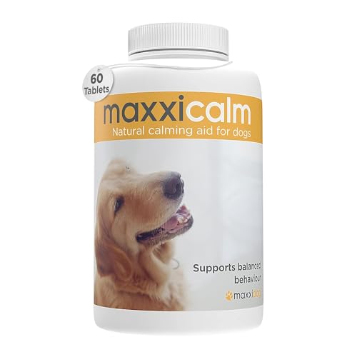 maxxipaws - maxxicalm - Nicht schläfrig beruhigende Ergänzung für Hunde - 60 schmackhafte Tabletten von maxxipaws