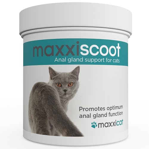 maxxipaws maxxiscoot Analdrüse & Darmgesundheit für Katzen - Nahrungsergänzungsmittel in Pulverform, 90g von maxxipaws