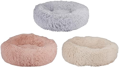 maxxpro Donut Hundebett - Katzenbett - Ø56x17cm - Flauschiges Hundekissen - Erhalten Sie 1 zufällige Farbe von maxxpro