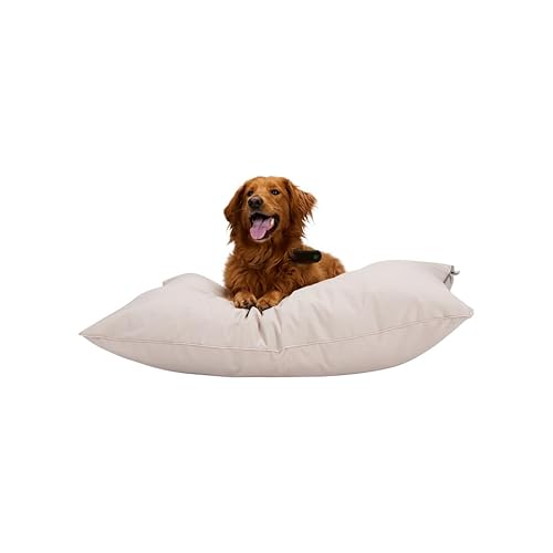 maxxpro Hundebett - Hundekissen 70 x 100 cm - Hundebett Grosse Hunde - Hundedecke mit Reißverschluss - Polyester und Mikrofaser - Beige von maxxpro