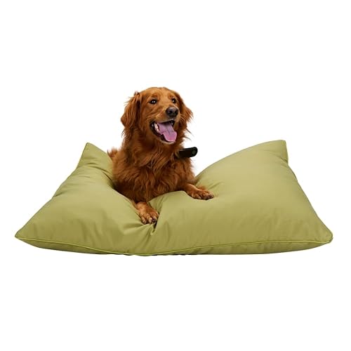 maxxpro Hundebett - Hundekissen 70 x 100 cm - Hundebett Grosse Hunde - Hundedecke mit Reißverschluss - Polyester und Mikrofaser - Grün von maxxpro