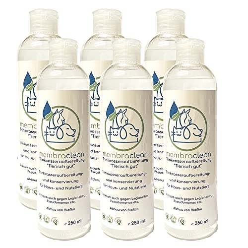 6 x membraclean Trinkwasseraufbereitung Tierisch gut 250 ml, Nutz- & Haustier von membraclean