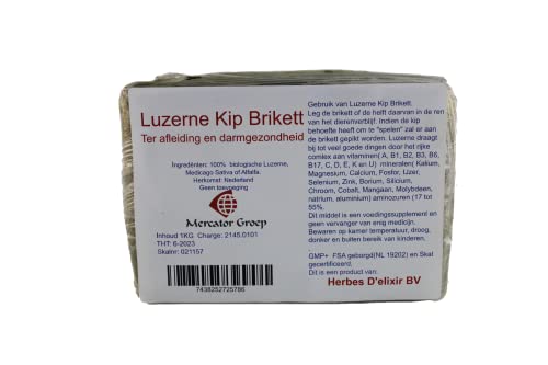 Luzerne Briket - 1 kg - Huhn - Mercator - Unterhaltung & Langeweile von mercator groep