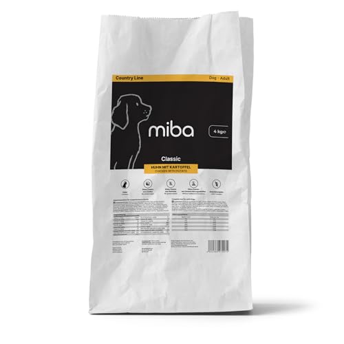 miba - Trockenfutter Huhn mit Kartoffel Hund, 4kg/10kg (4kg) von miba