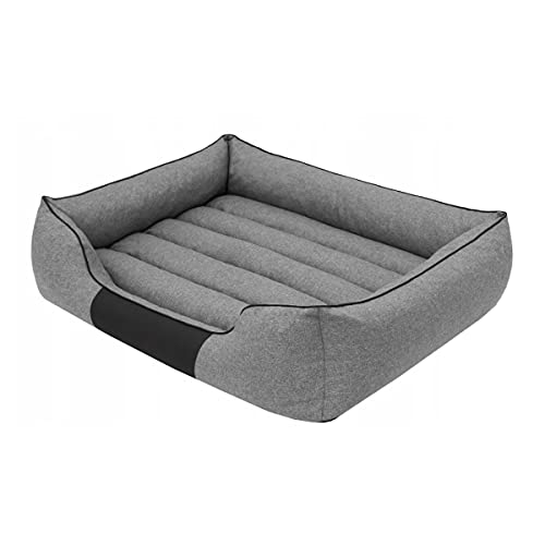 millybo Comfort ÖKOLEINEN Hundematratze, Hundebett für Kleine, Mittlere, Große Hunde - wasserdichtes Hundekissen, Outdoor & Robustes Hundematte - 140x115x25cm Dunkelgrau von millybo