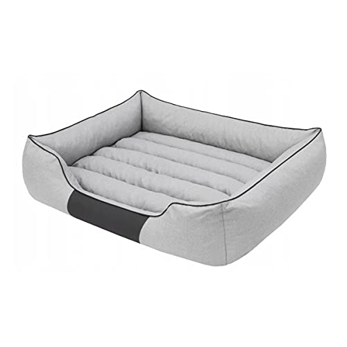 millybo Comfort ÖKOLEINEN Hundematratze, Hundebett für Kleine, Mittlere, Große Hunde - wasserdichtes Hundekissen, Outdoor & Robustes Hundematte - 140x115x25cm Hellgrau von millybo