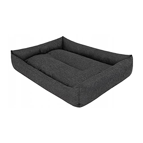 millybo ECO ÖKOLEINEN Hundematratze, Hundebett für Kleine, Mittlere, Große Hunde - wetterfestes Hundekissen, kuscheliges Schaum Tierbett, Outdoor & Robustes Hundematte - 105x75x17cm Schwarz von millybo