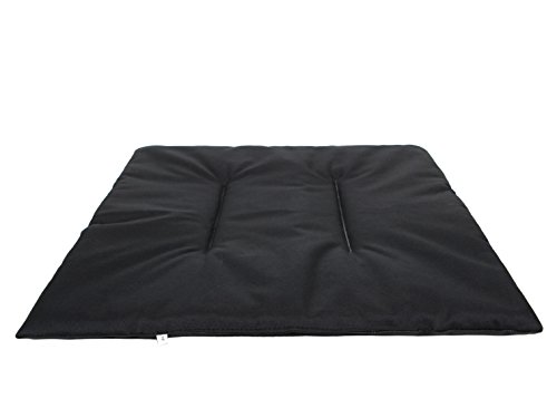 millybo Hundematratze, Hundebett für Kleine, Mittlere, Große Hunde - wasserdichtes Kissen für Hundezwinger, kuscheliges ‎Schaum Tierbett, Outdoor & Robustes Hundematte - 36x30x1cm Schwarz von millybo