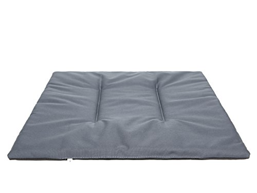 millybo Hundematratze, Hundebett für Kleine, Mittlere, Große Hunde - wasserdichtes Kissen Für Hundezwinger, kuscheliges ‎Schaum Tierbett, Outdoor & Robustes Hundematte - 56x49x2cm Grau von millybo