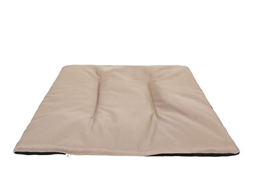 millybo Hundematratze, Hundebett für Kleine, Mittlere, Große Hunde - wasserdichtes Kissen für Hundezwinger, kuscheliges ‎Schaum Tierbett, Outdoor & Robustes Hundematte - 36x30x1cm Beige von millybo