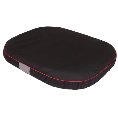 millybo OVAL Hundematratze, Hundebett für Kleine, Mittlere, Große Hunde - Robustes, wasserdichtes Hundekissen, kuscheliges Schaum Tierbett, Outdoor & waschbar - 87x68x15cm Schwarz von millybo