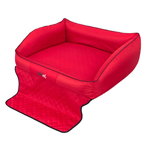 millybo ROYAL Trunk MATRATZE Autoschutzdecke Kofferraumschutzdecke Matratze Schlafplatz Hundebett Hundematte (4 Verschiedene Größen) (R2 (100 x 80 cm), ROT) von millybo