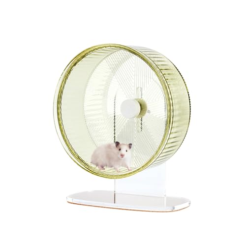 【Super Silent Hamster Laufrad】Silent Spin Toys Hamster Laufräder mit höhenverstellbarem Ständer für Hamster, Rennmäuse, Mäuse oder andere Kleintiere, 16,5 cm, Grün von mini&moe