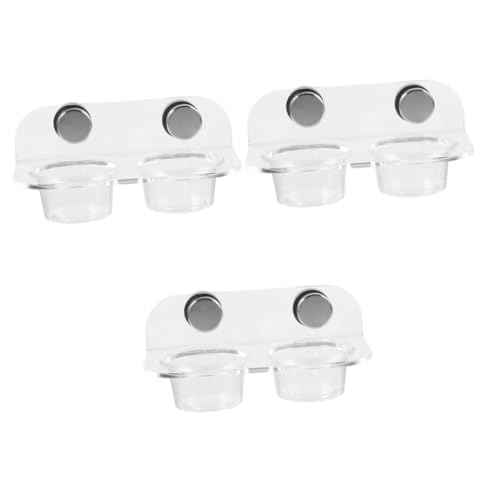 3 Sets Magnetischer Wasser-Futterspender Tierfutter Terrarium Reptilien Wasserschale Reptilien Wasserschalen Reptilien Futternapf Schlange Fütterung Wasserschale Wasserschale von minkissy