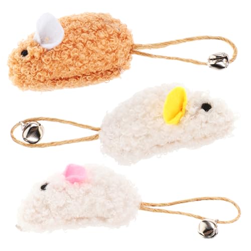 3pcs Pet Toy Stuffed Toy Toys Cat Mouse Toy Indoor Cat Mice Fabric Toy Cat Fabric Toy Interessant Mouse Toy Stuffed Mäuse Spielzeug Mäuse für Katzen Spielzeug für Katzen Kauen Plüsch von minkissy