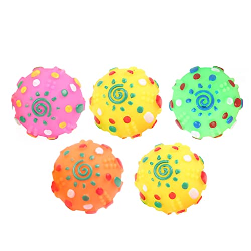 5pcs dog balls squeaky dog toy ball rubber dog toy latex dog toys funny dog toys squeeky dog toys squeaky toys for dogs toys Pet Sound Toy pet ball stress von minkissy