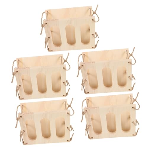 5pcs wooden grass stand cage feeder bunny heu feeder chinchilla food bowl hamster food bowl wooden hey dispenser guinea pig feeder bunny dispenser Accessories rabbit von minkissy