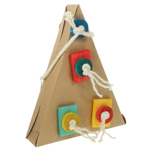 minkissy Papageienbissspielzeug Vogelschaukelbarsch Wellensittichspielzeug Hängendes Bissspielzeug Für Papageien Gleichgewichtstrainingsspielzeug Für Sittiche Spielzeuge Vögel Papier Käfig von minkissy