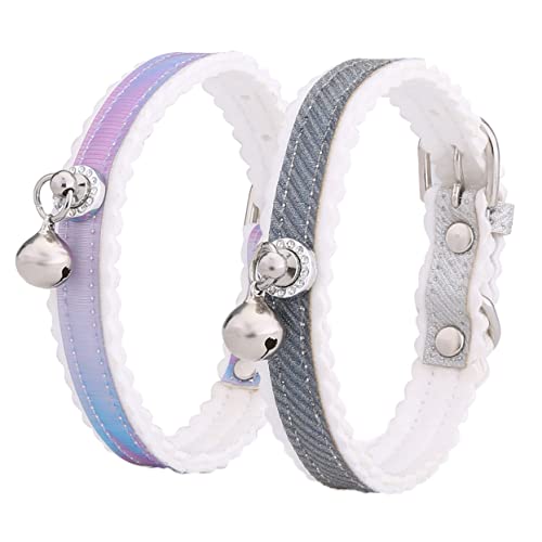 minkissy 1 STK Glockenhalsband für Katzen Verstellbares Haustierhalsband Verstellbares für Haustiere Haustier Hundehalsband ausgefallene Hundehalsbänder Katzenhalsband von minkissy