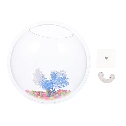 minkissy 1 Satz An Der Wand Befestigtes Aquarium An Der Wand Montierte Hundenäpfe An Der Wand Montierte Fischschale Aquarium Zur Wandmontage Aquarium Blasenwand Hängend Acryl Aquariumbecken von minkissy