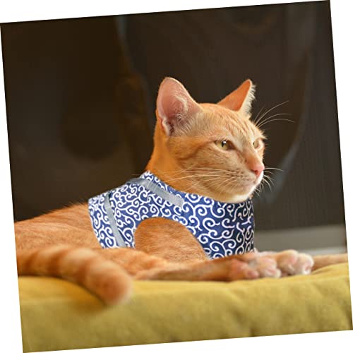 minkissy 1 Satz Katze Laufseil Katzenweste Trainingsgeschirr für Hunde Katzengeschirr Welpengeschirr Muskelshirt Haustier Weste Kleidung Zugseil Weste für Haustiere Hündchen Brustgurt Kette von minkissy