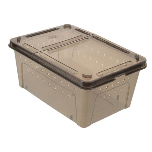 minkissy 1 Satz Schildkröte Minitiere Reptilien Terrarien Mini-Container Tiere aus Glas Tankplattform zum Sonnenbaden Lebensraum für Reptilien drinnen Terrarium Aquarium Plastik von minkissy