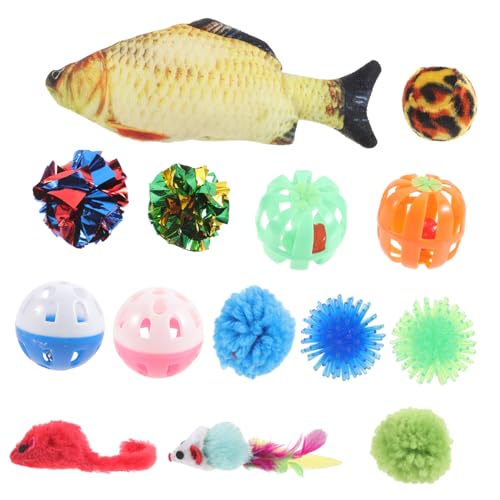 minkissy Katzenspielzeug Interaktives Katzenspielzeug Für Hauskatzen Material Kätzchen Teaser Toy Kit Spielset Zufällige Farbe von minkissy