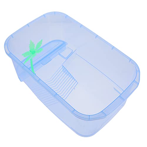 minkissy 1 Set-Box Schildkrötenbecken Tragbares Aquarium 1-gallonen-Tank Schlange Reiseträger Reptilienträger Transportbehälter Für Fische Frosch Terrarium Amphibisch Tierkiste Plastik von minkissy