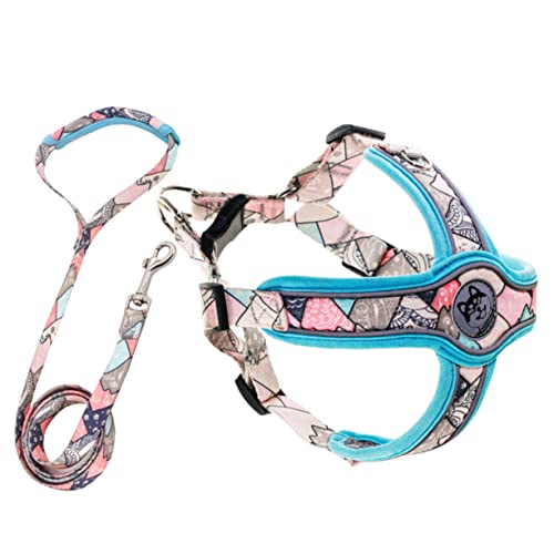 minkissy 1 Set Pet Leash Puppy Harness for Small Dogs Reflective Dog Suit Puppy Leash Harness for Puppies Reflective Leash Puppy Carrier Sling Dog Vest Cami Top Rope Breathable Polyester von minkissy