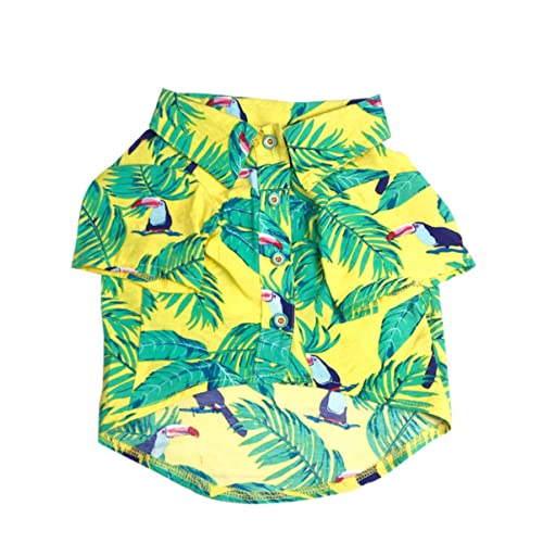 minkissy 1 Stück Hawaii Hemden Für Kleine Hunde Hawaii Hemden Hawaii Hemd Für Welpen Kostüm Hemd Tank Top Bluse Hawaii Hemd von minkissy