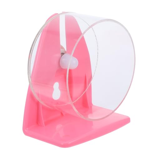 minkissy 1 Stück Laufrad Spielzeug Eichhörnchen Übungsräder Übungsrad Guinea-Rad Trainingsbälle Für Übungsspielzeug Kleines Übungsrad Haustier Hamster Läufer Acryl Rosa von minkissy