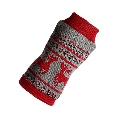 minkissy 1-Teiliges Hunde-Weihnachts-Outfit Weihnachts-Hundeanzug Weihnachts-Haustier-Katzenpullover Haustier-Weihnachtskostüm Haustier-Hunde-Weihnachtspullover Hundepullover Für von minkissy