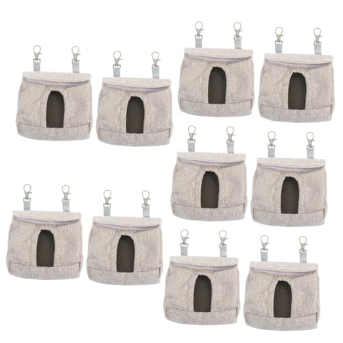 minkissy 10 STK Kleidersack Futterbeutel Für Kaninchen Häschen-Feeder Hängende Aufbewahrungstaschen Feeder Für Kaninchen Futterspender Für Chinchillas Hase Essen Zubringer Klein Stoff von minkissy